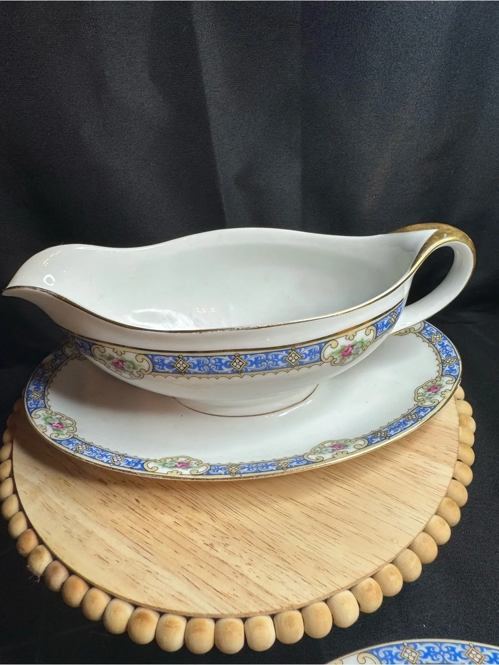 vintage KPM Germany porcelain gravy boat